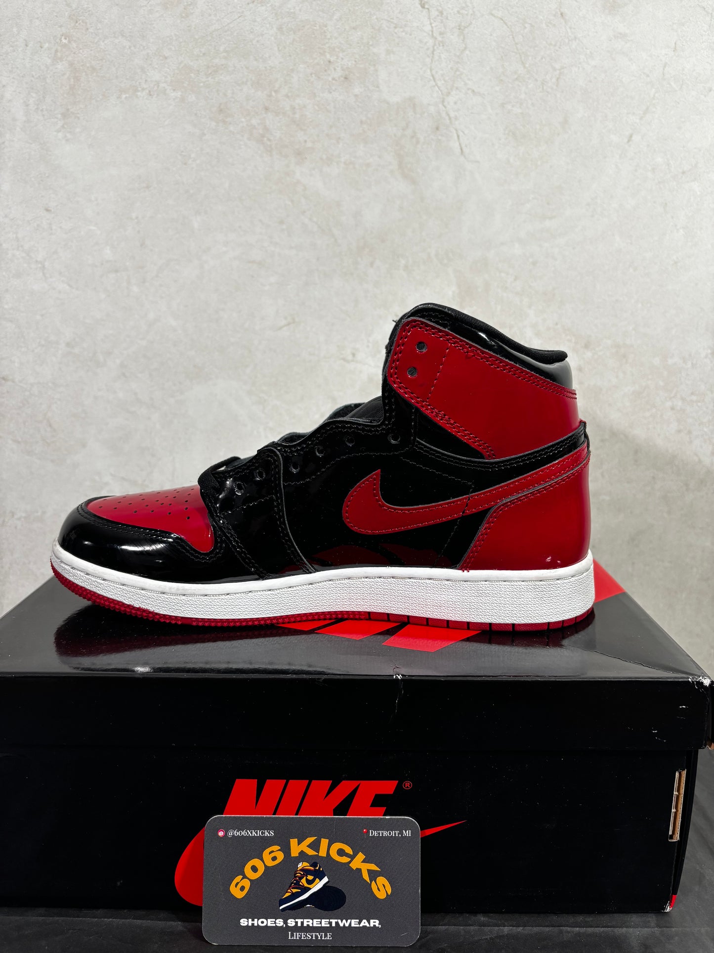 *Pre-Owned Jordan 1 'Patent Bred' GS