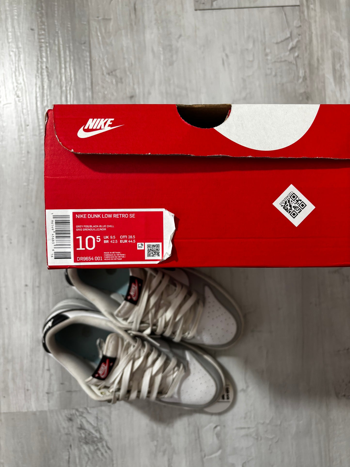 *Pre-Owned Nike Dunk Low 'Grey Fog' (Lottery)