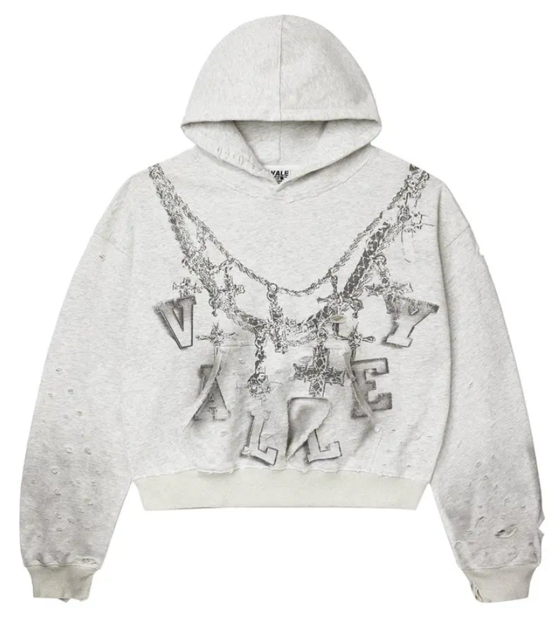 VALE Forever White Big Chain Hoodie