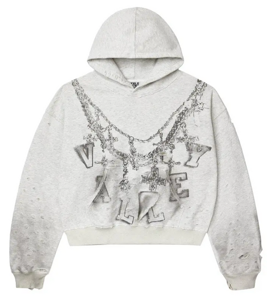 VALE Forever White Big Chain Hoodie